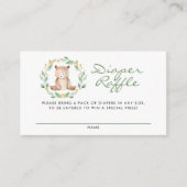 Baby Bear Wreath Babydusche Windelwanne Begleitkarte (Vorderseite)