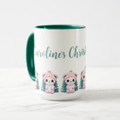 Baby Bear Xmas angepasst Tasse (Vorderseite Links)