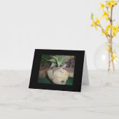 Baby Bearded Dragon Blank Notecard Karte (Gelbe Blume)