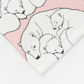 Baby Bears Blanket Polar Bear Art Fleece Blanket (Ecke)