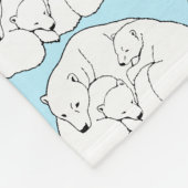 Baby Bears Blanket Polar Bear Art Fleece Blanket (Ecke)