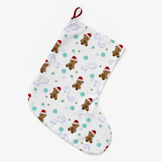 Baby Bears Großer Weihnachtsstrumpf (Vorderansicht (hängend))
