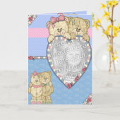 Baby Bears Karte (Gelbe Blume)