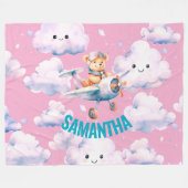 Baby Bear's Skyward Blanket Fleecedecke (Vorderseite (Horizontal))