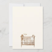 Baby Bed Niedlich Star Boho Babydusche Einladung (Rückseite)