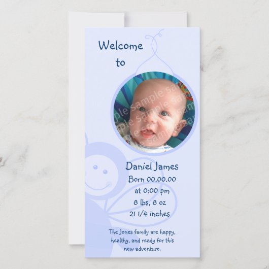 Baby Bee Ankündigung (Vorderseite)