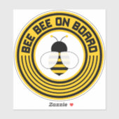 Baby Bee Baby an Bord Car Sticker Round (Blatt)