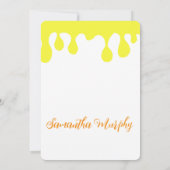 Baby Bee | Baby Shower Invitation Einladung (Rückseite)