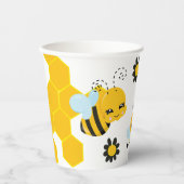 Baby Bee Baby Shower Party Pappbecher (Vorderseite)