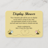 Baby Bee Boy and Girl Twins Enclosure Card Begleitkarte (Vorderseite)