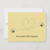 Baby Bee Boy Twins Einladung (Vorderseite)