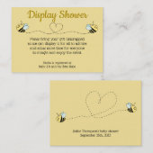 Baby Bee Boy Twins Einschlusskarte Begleitkarte (Vorne/Hinten)