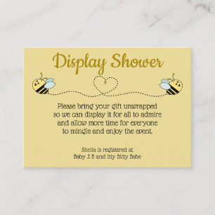 Baby Bee Boy Twins Einschlusskarte Begleitkarte