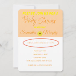 Baby Bee | Einladung der Babydusche