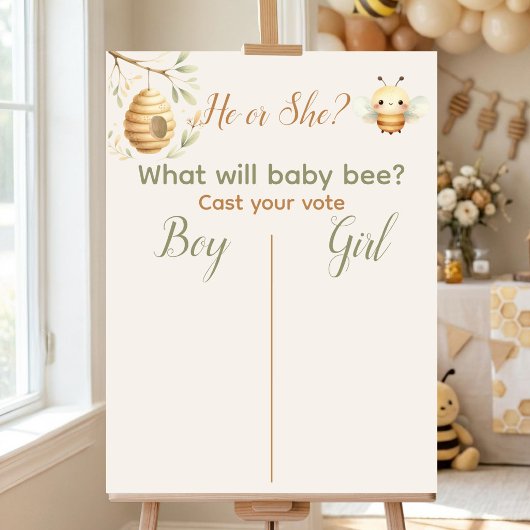 Baby Bee Er oder Sie - Geben Sie Ihre Stimme ab Ju Poster