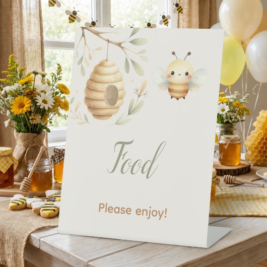 Baby Bee Food Er oder Sie Geschlechtsenthüllungsfe Sockelschild