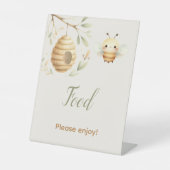 Baby Bee Food Er oder Sie Geschlechtsenthüllungsfe Sockelschild (Vorderseite)
