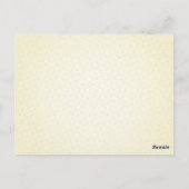 Baby Bee Gender Reveal Vortäuschung Scratcher Game Postkarte (Rückseite)