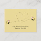 Baby Bee Girl Twins Enclosure Card Begleitkarte (Rückseite)