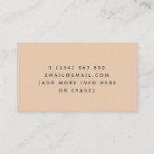 Baby Bee Illustration Babysitter Kinderbetreuung T Visitenkarte (Rückseite)