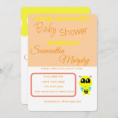 Baby Bee | Invitación de Baby Shower Einladung (Vorne/Hinten)