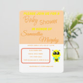 Baby Bee | Invitación de Baby Shower Einladung (Stehend Vorderseite)
