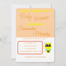 Baby Bee | Invitación de Baby Shower Einladung