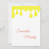 Baby Bee | Invitación de Baby Shower Einladung (Rückseite)