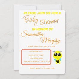 Baby Bee | Invitación de Baby Shower Einladung