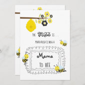 *~* Baby Bee MAMA to BEE Baby Shower Einladung (Vorne/Hinten)