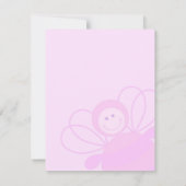 Baby Bee Pink Einladung (Rückseite)