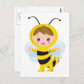 Baby Bee Postkarte (Vorne/Hinten)