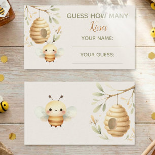 Baby Bee, rate mal, wie viele Küsse er oder sie be Begleitkarte