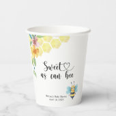 Baby Bee - süß wie Biene Pappbecher (Rückseite)