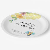 Baby Bee - süß wie Biene Pappteller (Schrägansicht)