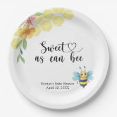 Baby Bee - süß wie Biene Pappteller (Vorderseite)