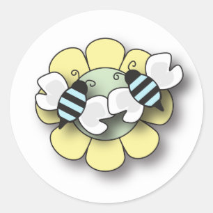 Baby Bee Twin Boys Sticker