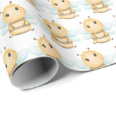 Baby Bee Wrapping Paper Geschenkpapier (Rolleneckpunkt)
