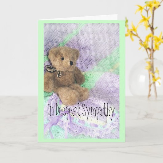 Baby Beileid Karte (Gelbe Blume)