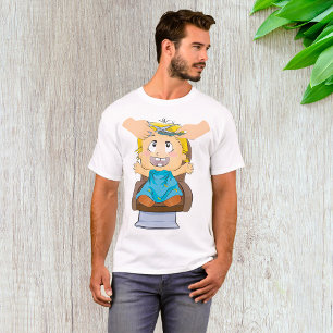 Baby bekommen Haarschnitt Funny Kids Friseur Shop T-Shirt