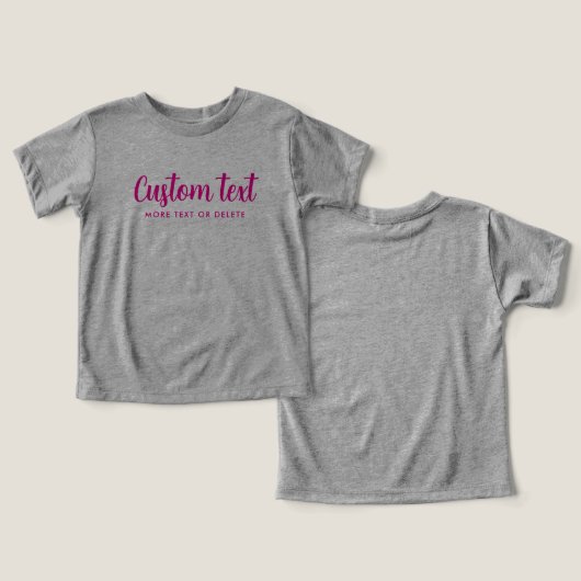 Baby Bella Canvas Tri-blend Grey & Pink Template (Design Vorderseite & Rückseite)