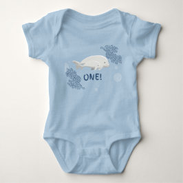 Baby Beluga 1. Geburtstag Bodysuit Baby Strampler