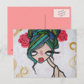 "Baby Beluga" Postkarte (Vorne/Hinten)