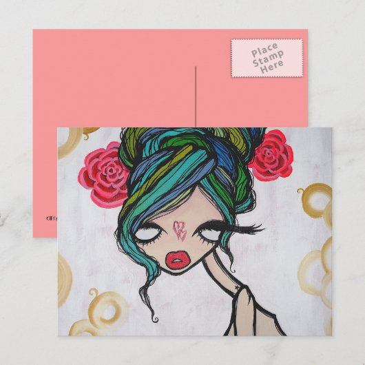 "Baby Beluga" Postkarte (Vorne/Hinten)