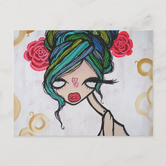 "Baby Beluga" Postkarte (Vorderseite)