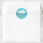Baby Beluga Vielen Dank Sticker (Tasche)