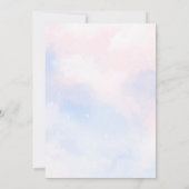 Baby Beluga Whale Gender Reveal Party Einladung (Rückseite)