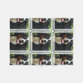 Baby Bernese Gebirgshund Fleecedecke (Vorderseite (Horizontal))