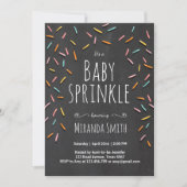 Baby besprühen Einladung besprüht Confetti-Kreide (Vorderseite)