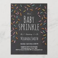 Baby besprühen Einladung besprüht Confetti-Kreide